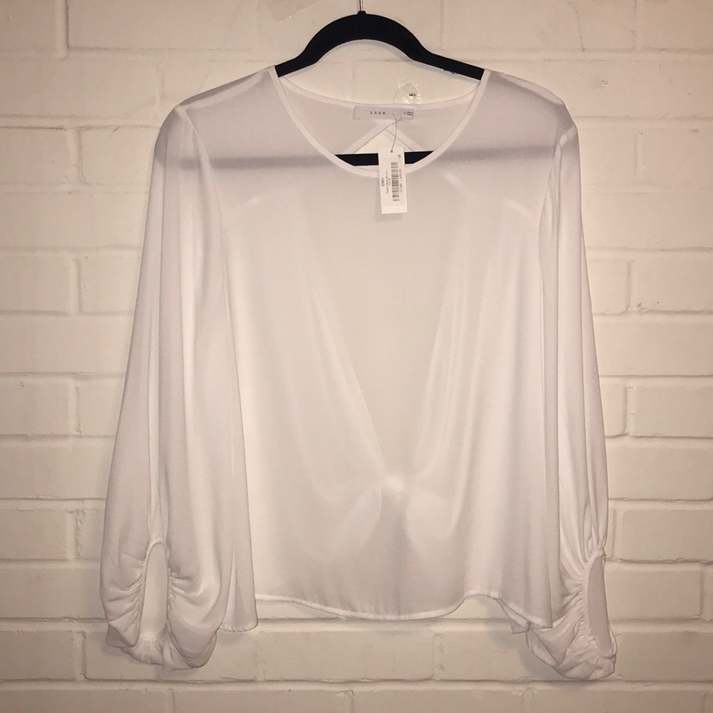 White Flowy Blouse